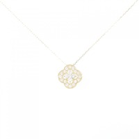 【リメイク】K18YG フラワー ダイヤモンド ネックレス 0.30CT