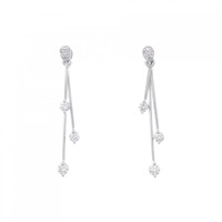 K18WG ダイヤモンド ピアス 0.50CT