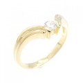 K18YG ダイヤモンド リング 0.12CT