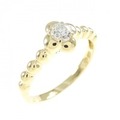 K18YG ダイヤモンド リング 0.20CT