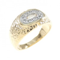 K18YG/PM ダイヤモンド リング 0.14CT