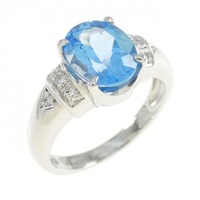 PT1000 ブルートパーズ リング 2.26CT