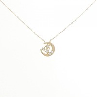 【リメイク】K18YG ムーン×スター ダイヤモンド ネックレス 0.06CT