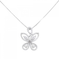 K18WG ダイヤモンド ネックレス