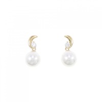 K18YG アコヤパール ピアス 7.2mm