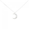【リメイク】PT ムーン ダイヤモンド ネックレス 0.10CT