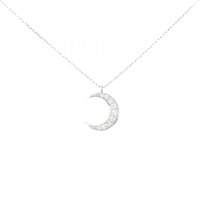 【リメイク】PT ムーン ダイヤモンド ネックレス 0.10CT