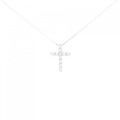 【リメイク】PT クロス ダイヤモンド ネックレス 0.25CT