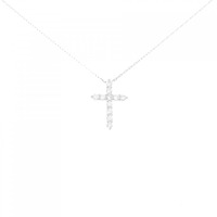 【リメイク】PT クロス ダイヤモンド ネックレス 0.25CT