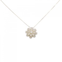 【新品】K18YG フラワー ダイヤモンド ネックレス 0.50CT
