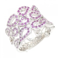 K18WG サファイヤ リング