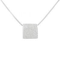 K18WG ダイヤモンド ネックレス 1.39CT