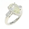 PT ダイヤモンド リング 2.044CT VLY VS1 ペアシェイプ