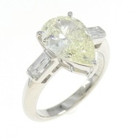 PT ダイヤモンド リング 2.044CT VLY VS1 ペアシェイプ