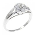 PT フラワー ダイヤモンド リング 0.318CT