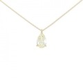 【リメイク】K18YG ダイヤモンド ネックレス 1.063CT VLY SI2 ペアシェイプ