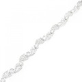 K18WG ダイヤモンド ブレスレット 1.85CT