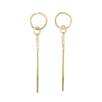 K18YG ダイヤモンド ピアス 0.08CT