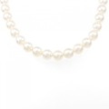 シルバークラスプ アコヤパール ネックレス 7.5-8mm