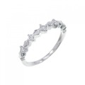 K18WG ダイヤモンド ピンキー リング 0.10CT
