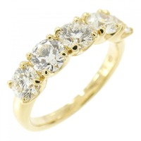 【リメイク】K18YG ダイヤモンド リング 1.561CT F VS1-2 3EXT-EXT