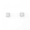 【新品】PT ダイヤモンド ピアス 0.357CT 0.354CT F SI2 Good