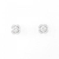 【新品】PT ダイヤモンド ピアス 0.357CT 0.354CT F SI2 Good