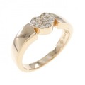 ポンテヴェキオ ハート ダイヤモンド リング 0.12CT