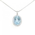 【リメイク】PT アクアマリン ネックレス 12.38CT