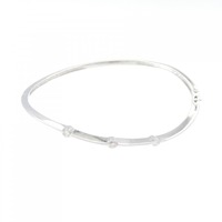 K18WG ダイヤモンド バングル 0.30CT