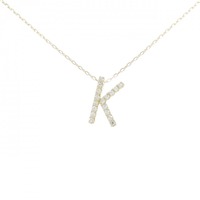 K18YG イニシャルK キュービック ネックレス