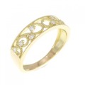 【リメイク】K18YG ダイヤモンド リング 0.10CT