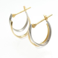 【新品】K18YG/PT ピアス