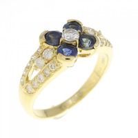 K18YG サファイヤ リング 0.66CT