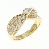 K18YG ダイヤモンド リング 0.13CT