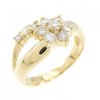 K18YG フラワー ダイヤモンド リング 0.51CT
