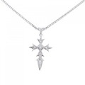 PT クロス ダイヤモンド ネックレス 0.14CT