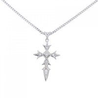 PT クロス ダイヤモンド ネックレス 0.14CT