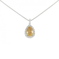 【リメイク】PT ダイヤモンド ネックレス 1.265CT FIOY I1 ファンシーカット