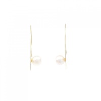 【新品】K18YG アコヤパール ピアス 6mm