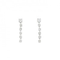 K18WG ダイヤモンド ピアス 0.64CT
