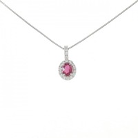 PT ルビー ネックレス 0.30CT