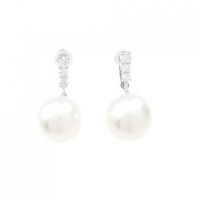 PT 白蝶パール イヤリング 13.1mm