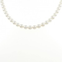 シルバークラスプ アコヤパール ネックレス 6.5-7.0mm