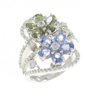 750WG サファイヤ リング 2.52CT