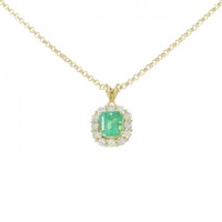 K18YG エメラルド ネックレス 0.84CT