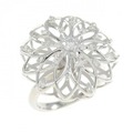 PT フラワー ダイヤモンド リング 0.30CT