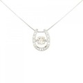 PT ホースシュー ダイヤモンド ネックレス 1.028CT