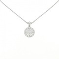 【新品】PT ダイヤモンド ネックレス 0.555CT F SI2 VG