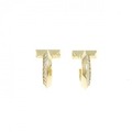 ティファニー T ワン フープ ピアス 0.40CT